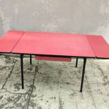 Vintage red formica table