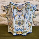 Cache pot faience rouen xixeme