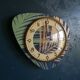 Vintage clock, wall clock "Bayard Green Copper"