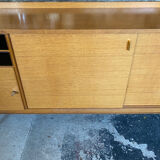 Oak buffet enfilade