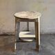 Vintage Rustic Wooden Side Table in Natural Wood Tones, Solid Wood, 1970s
