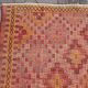 Turkish kilim area rug, vintage kilim rugs runner