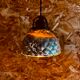 Pair of double-sided mercury glass pendants