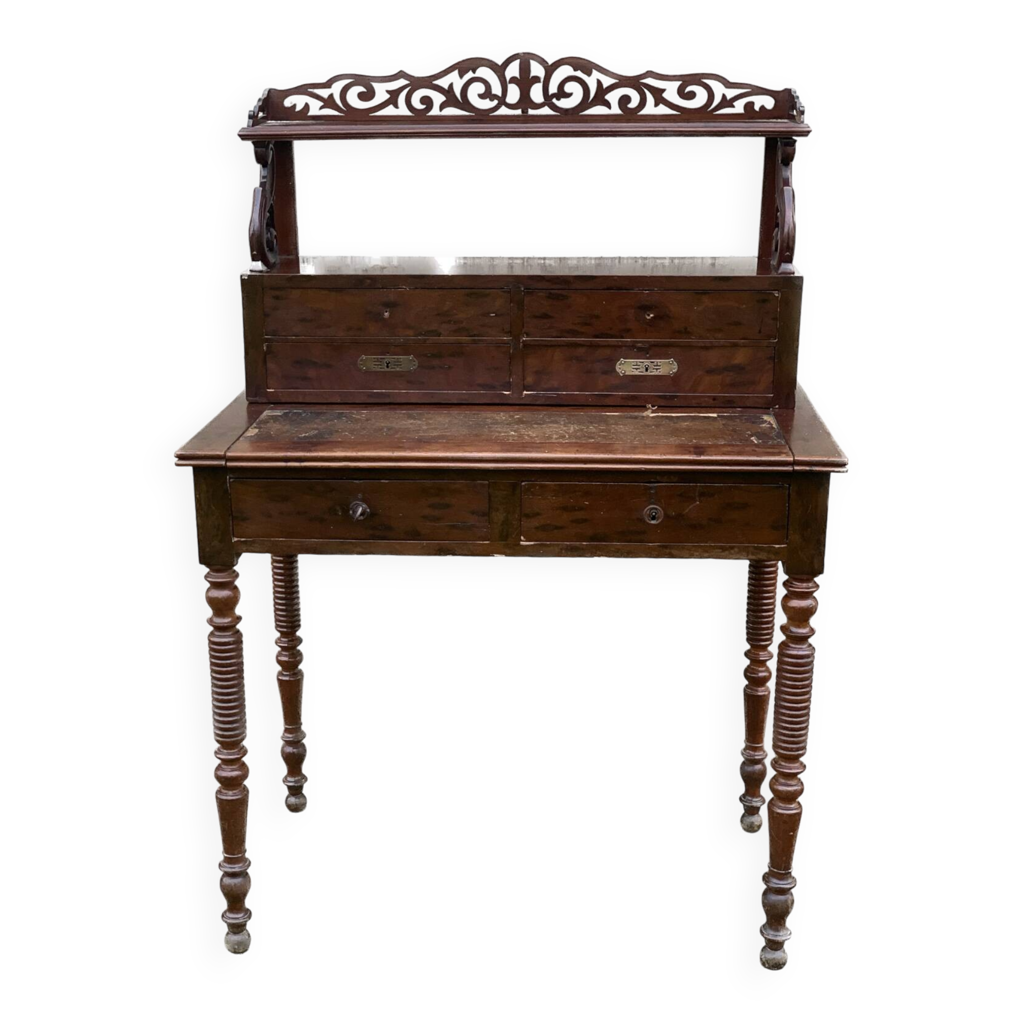 Small mahogany secretary