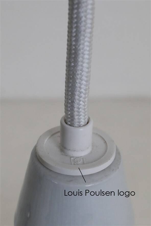 Set of 3 original Louis Poulsen / Verner Panton “Topan” pendant lamps / mid-century Danish modern design / 1960s / 1970s