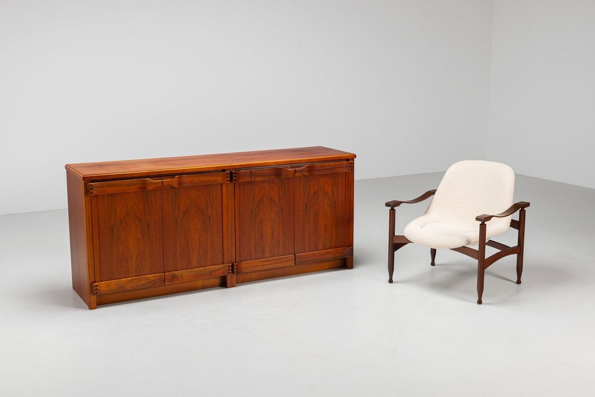 Franz Xaver sideboard in walnut Sproll Switzerland 1960