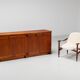 Franz Xaver sideboard in walnut Sproll Switzerland 1960