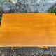 Vintage rattan and oak serving trolley 1960