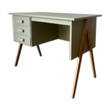 Restored Scandinavian teak desk - Tapered legs