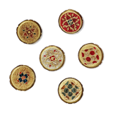 Lot de 6 sous-verres style vénitien
