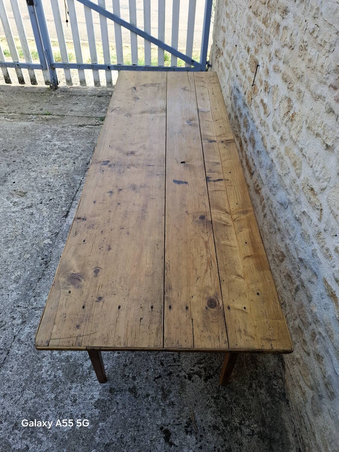 Fir farm table 251 x 85
