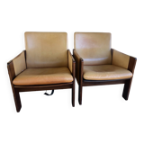 Armchairs Mod. 917 by Afra & Tobia Scarpa for Cassina