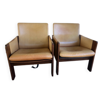Armchairs Mod. 917 by Afra & Tobia Scarpa for Cassina