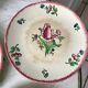 Set of 7 dessert plates gien model "lorraine" hand painted 30-40s