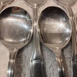12 silver-plated ice cream scoops, goldsmith Boulenger Regence Berry