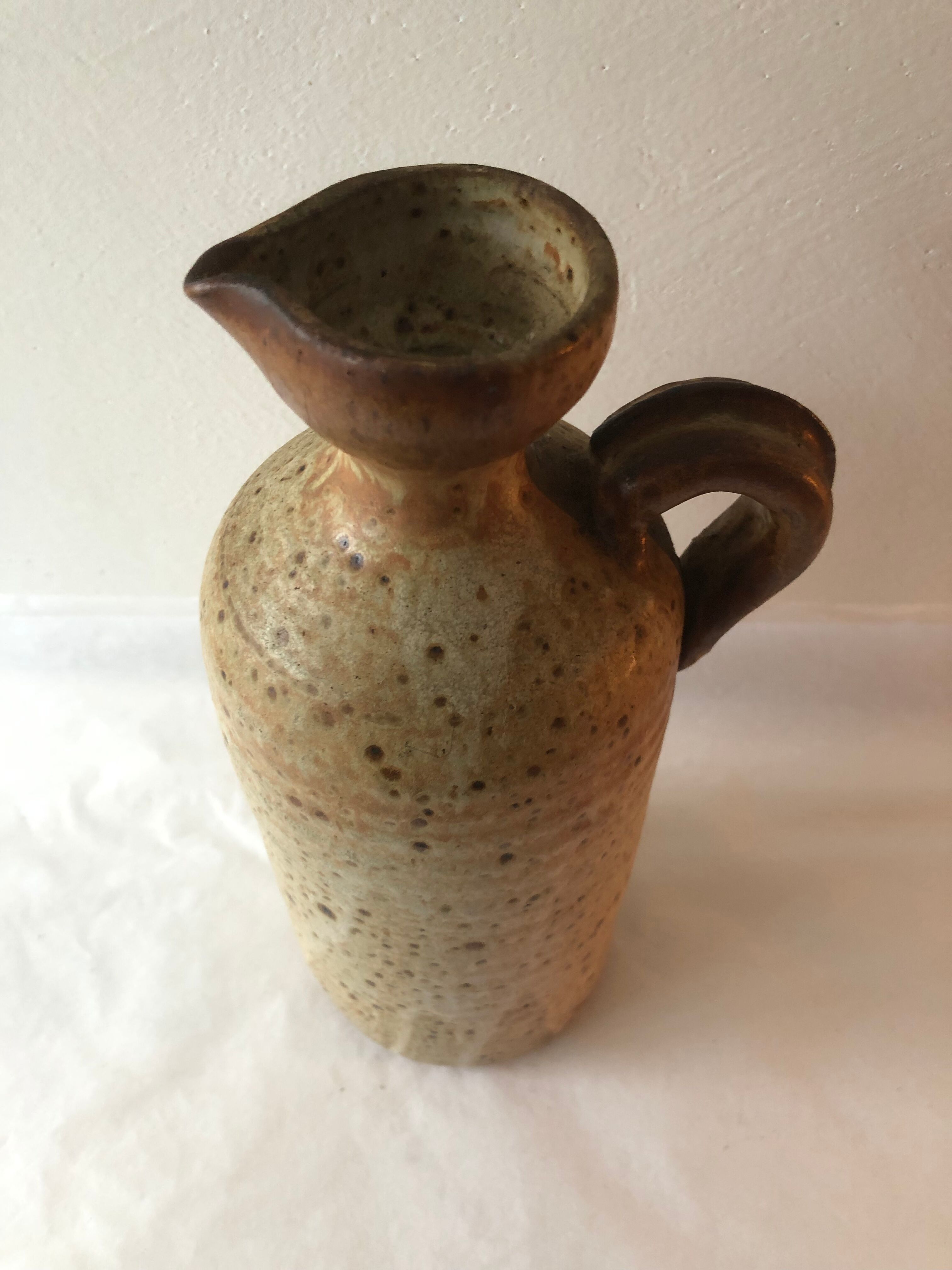 Pitcher ceramic stoneware vintage