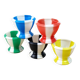 5 egg cups in the shape of a diabolo from the 60s/70s.