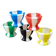 5 egg cups in the shape of a diabolo from the 60s/70s.