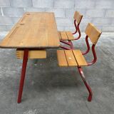 desk School desk vintage bench
