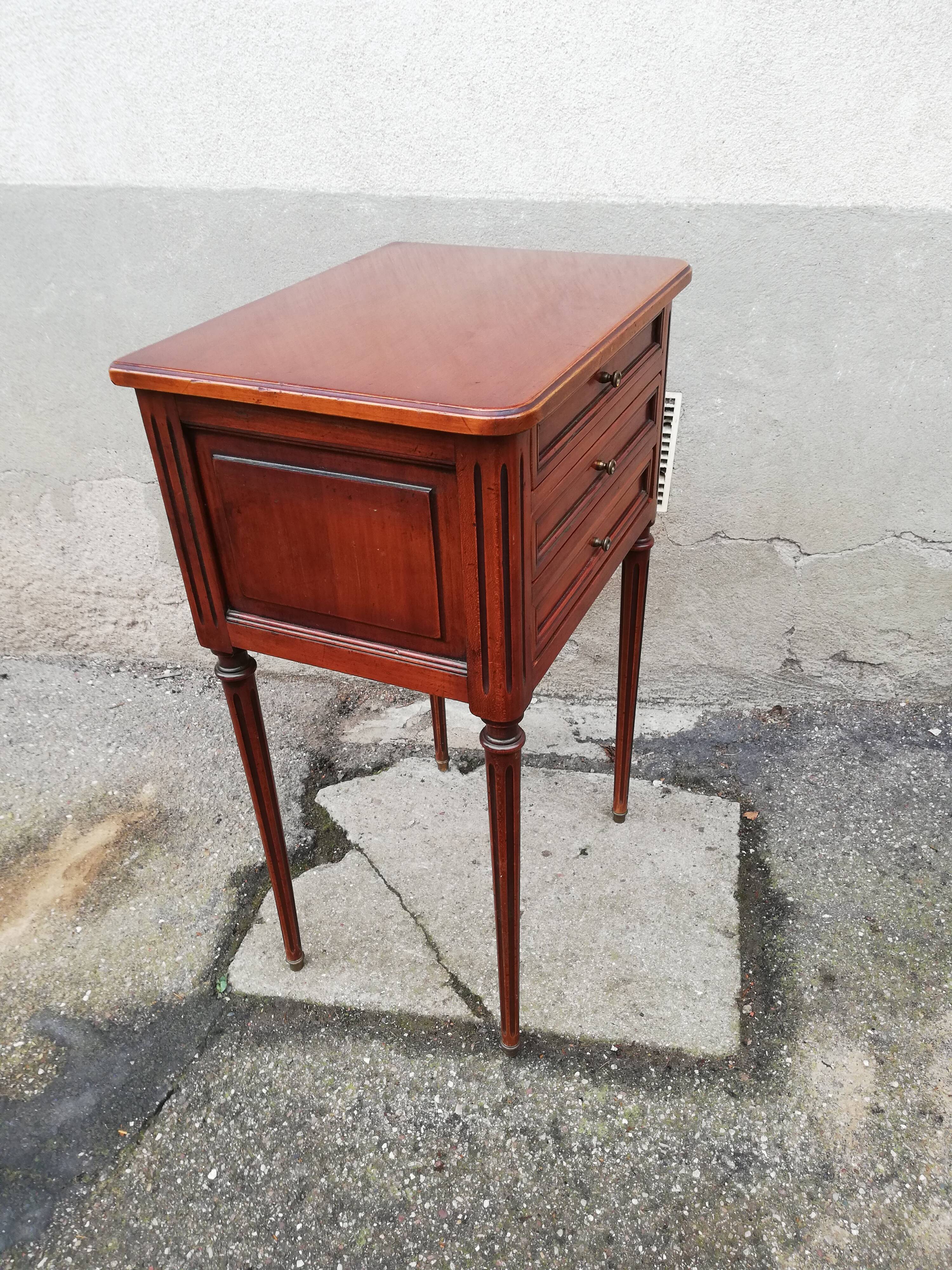 Chest of drawers 3 drawers louis xvi style