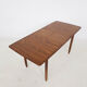 Mid-century teak extendable dining table, Netherlands 1950's