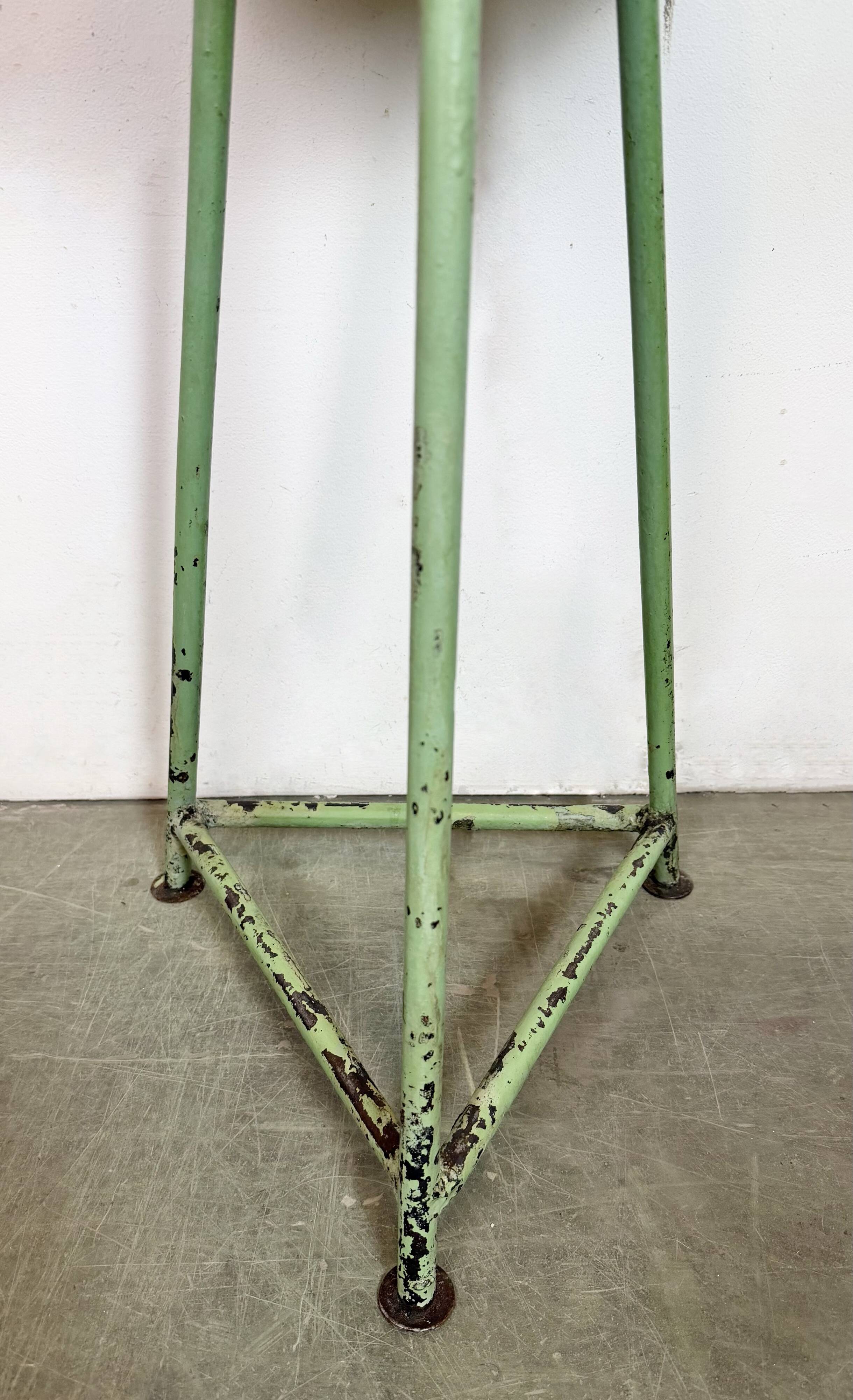 Green Industrial Workshop Stool, 1960s