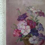 Reyne Marin DE PYERNE (20th century) Still life with bouquet of flowers oil on panel