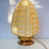 Lampe à poser Art Deco Skyscraper verre Clichy jaune