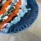 Vallauris ceramic blue plate