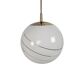 Massive - Hollywood Regency - spherical pendant lamp - opaline - Belgium