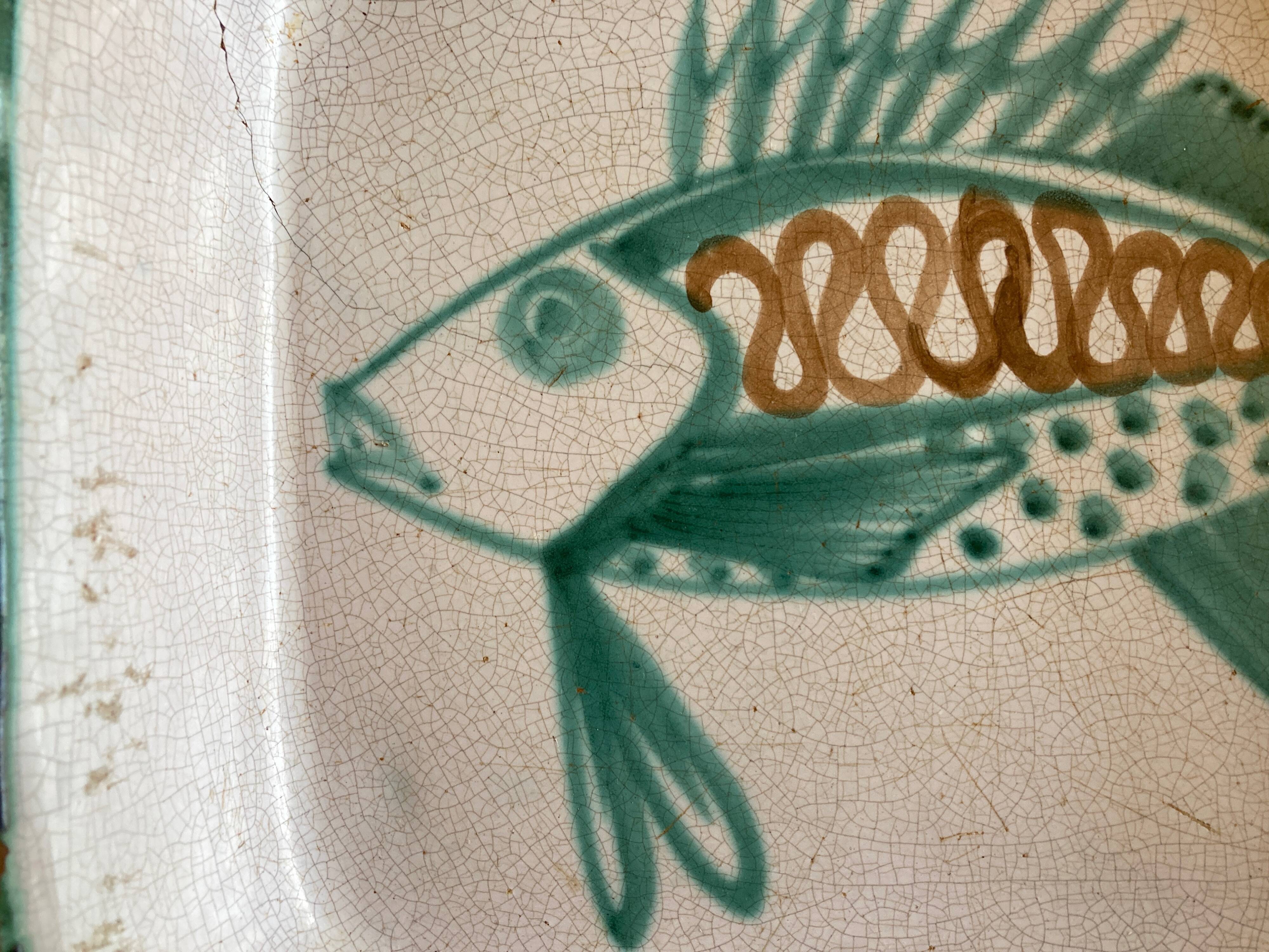 Fish dish Robert Picault Vallauris 1960