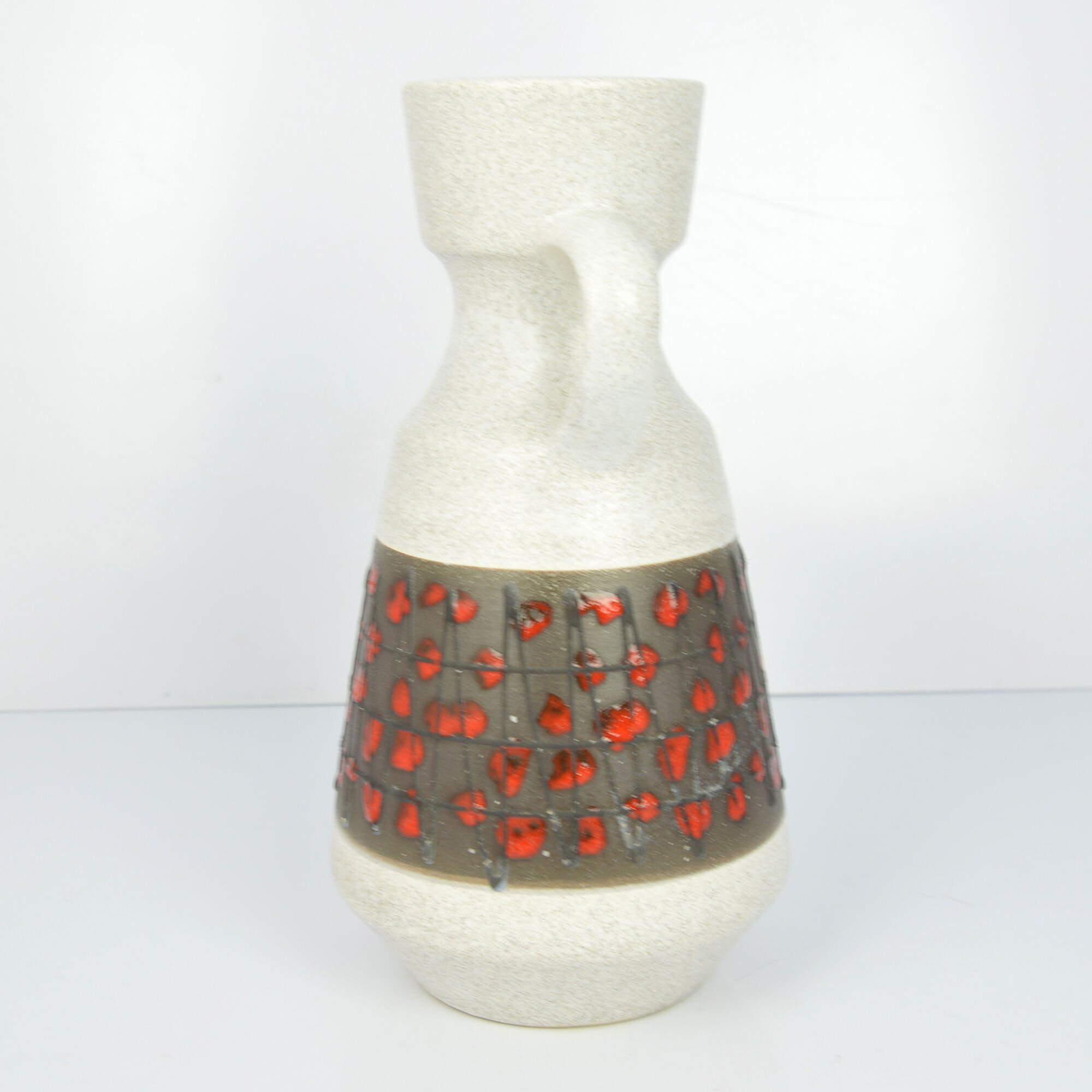 Ceramic vase with an ear U-Keramik 303/25, Germany in the 1960s