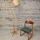 Lampadaire vintage en rotin