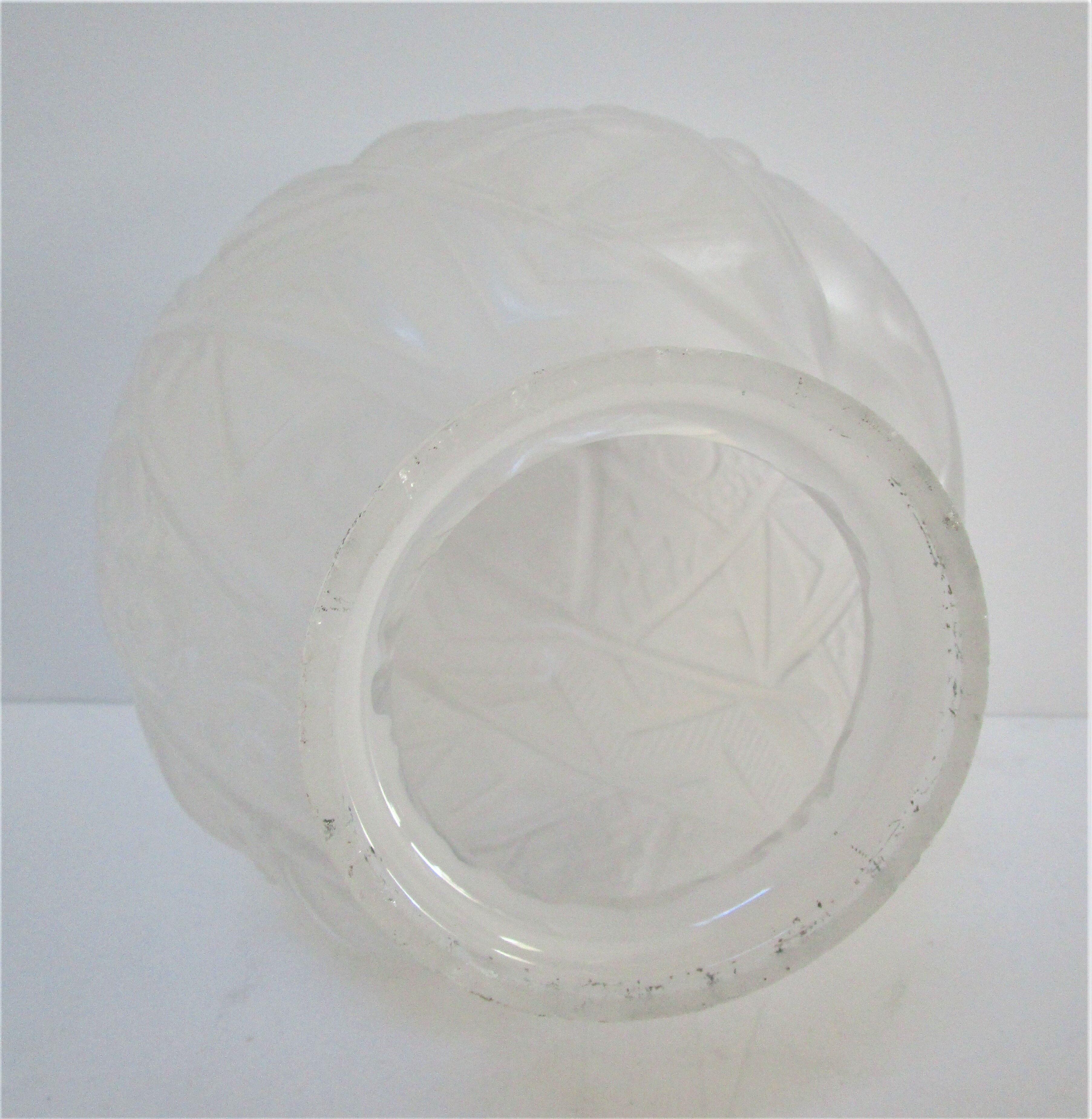 Globe glass ball Muller Brothers Art Deco 30s