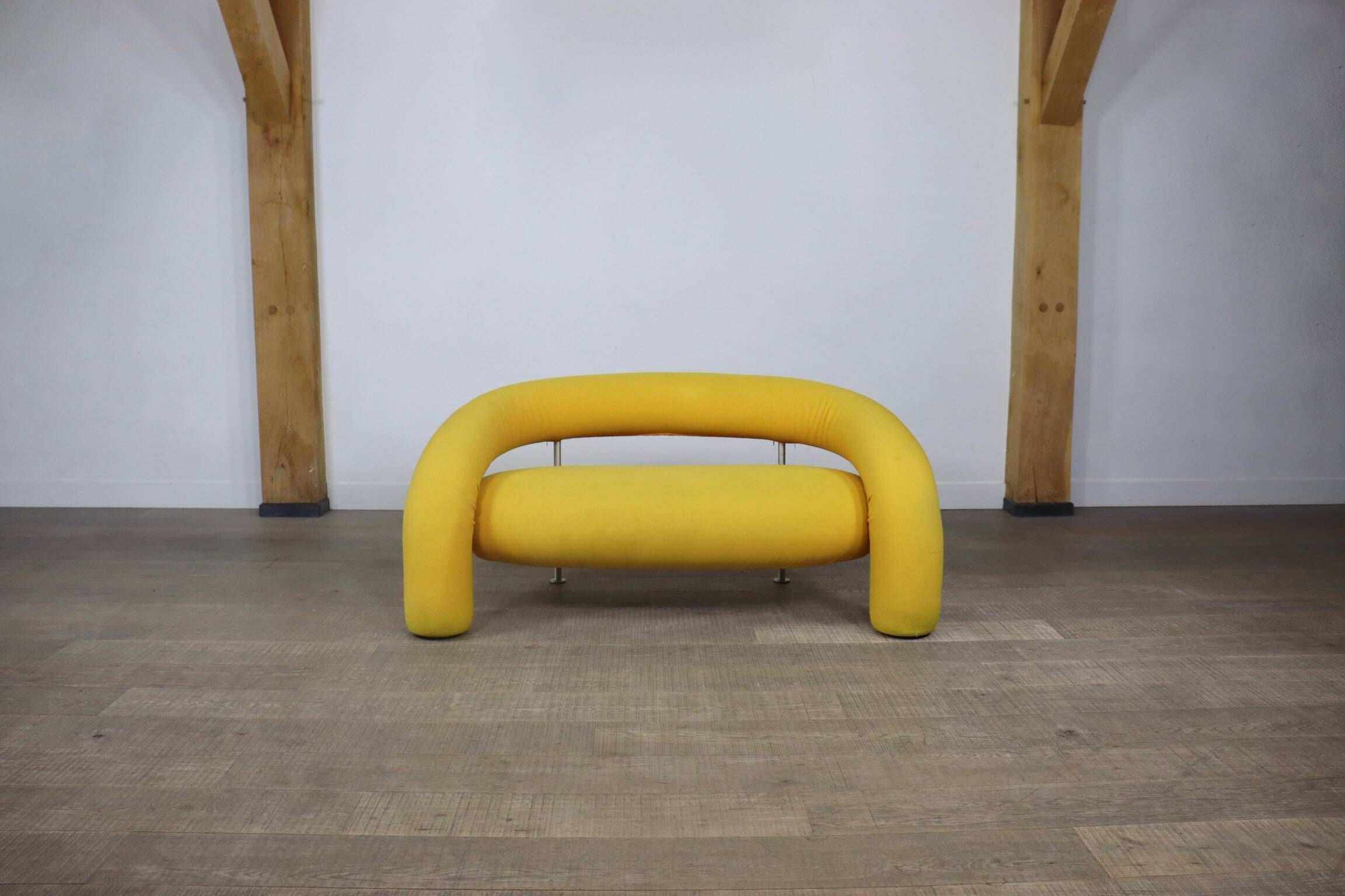 Sculptural Tube Sofa, Anna & Carlo Bartoli For Rossi Di Albizzate, Italy 1990s