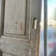Trio of shutters louvers patina blue gray