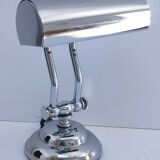 Vintage articulated chrome lamp
