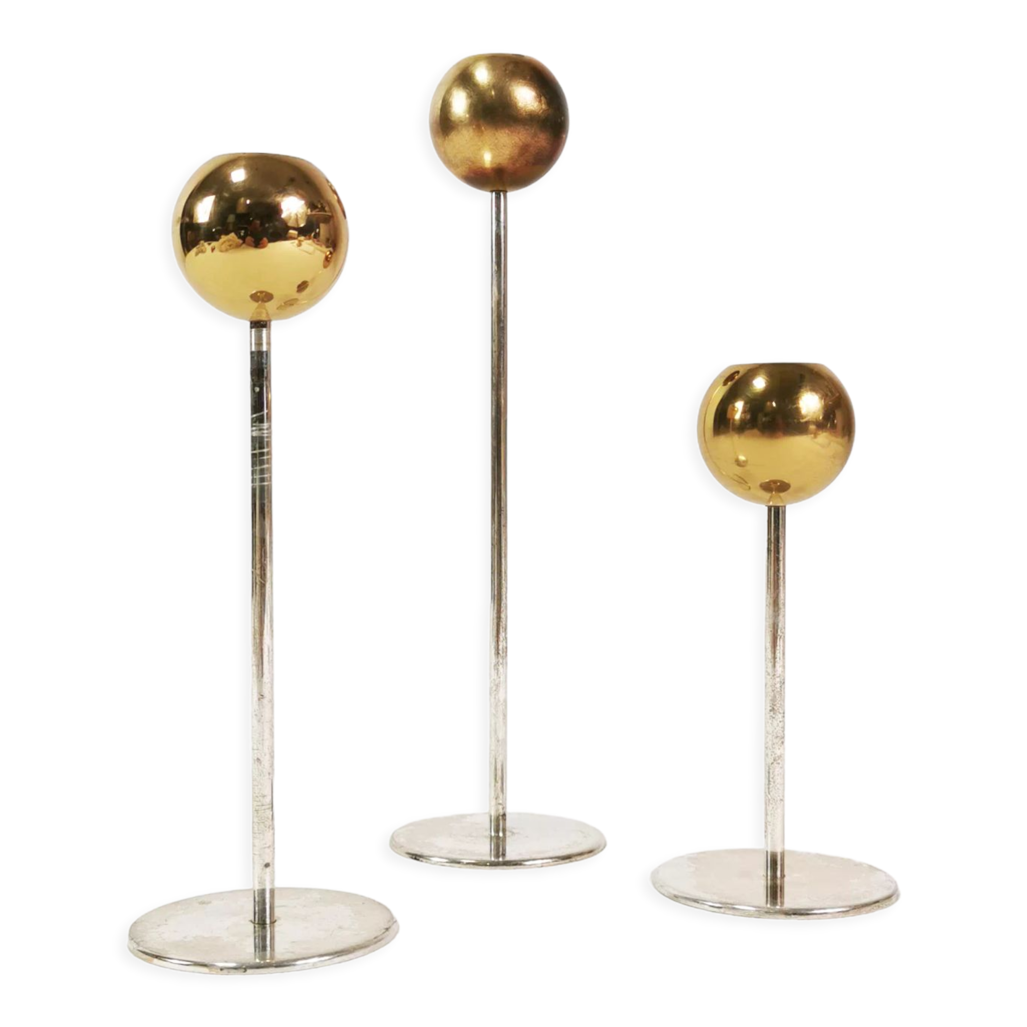 Modernist WMF candlesticks, Germany 1960s