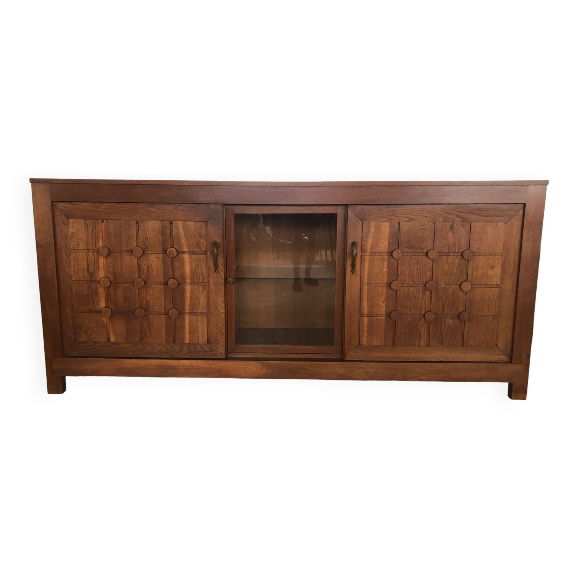 Art deco sideboard with checkered doors and top
