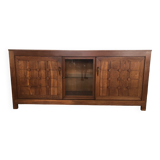 Art deco sideboard with checkered doors and top
