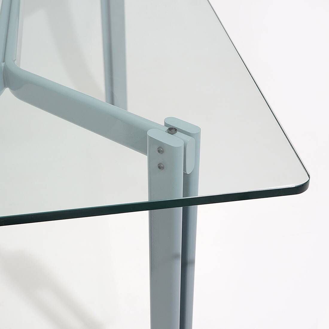Table, rectangular glass top by Bruno Brunati and Carlo Zerbaro for Cidue