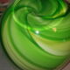 Berlingot colored glass vase