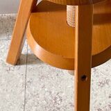 Vintage Solid Beech Screw Stool