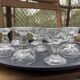 Set of 8 bistro liqueur glasses in thick glass