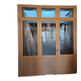 3 glass partition doors with screen printing