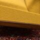 Scandinavian folding sofa in yellow curly teak, 1960s