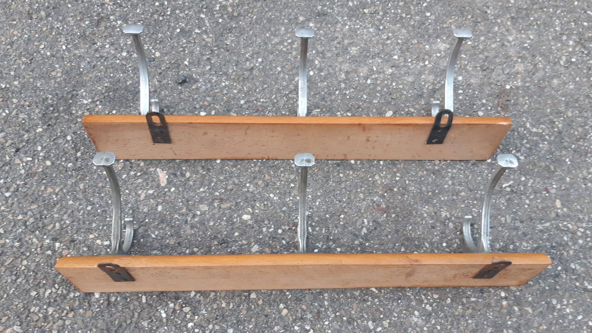 Set of two vintage coat racks