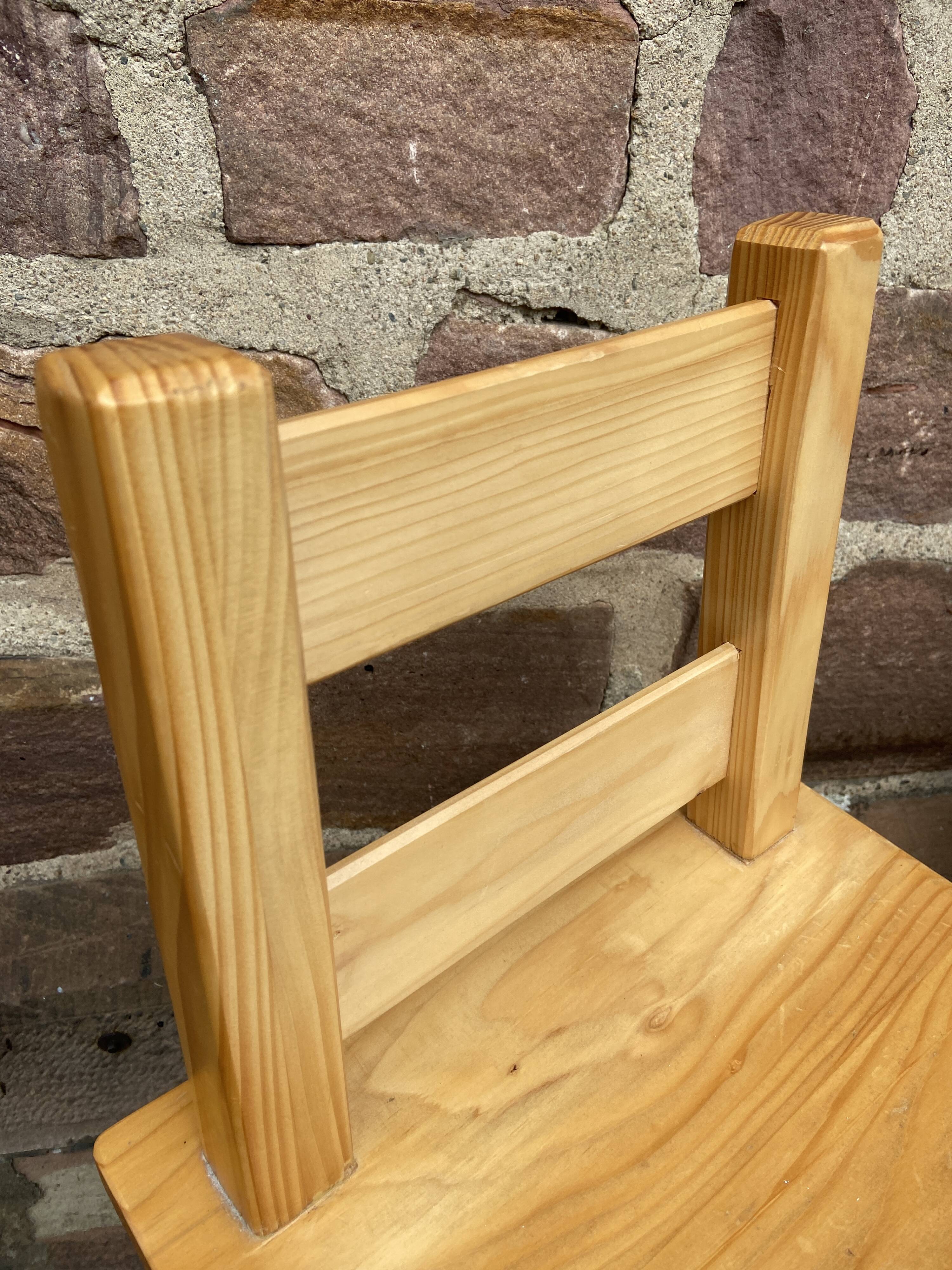 3 scandinavian design bar stools vintage pine