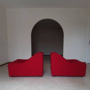 Pair of chromatic swivel armchairs by Kwok Hoi Chan, Steiner