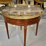 Table bouillotte Louis XVI marbre